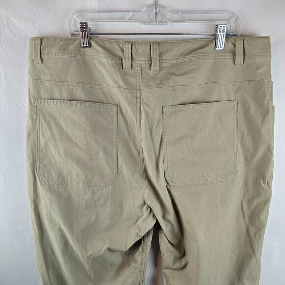 Royal Robbins Pants Men 40x32 Beige Khaki Chino Active Fit Travel Outdoors Nylon - Picture 6 of 11